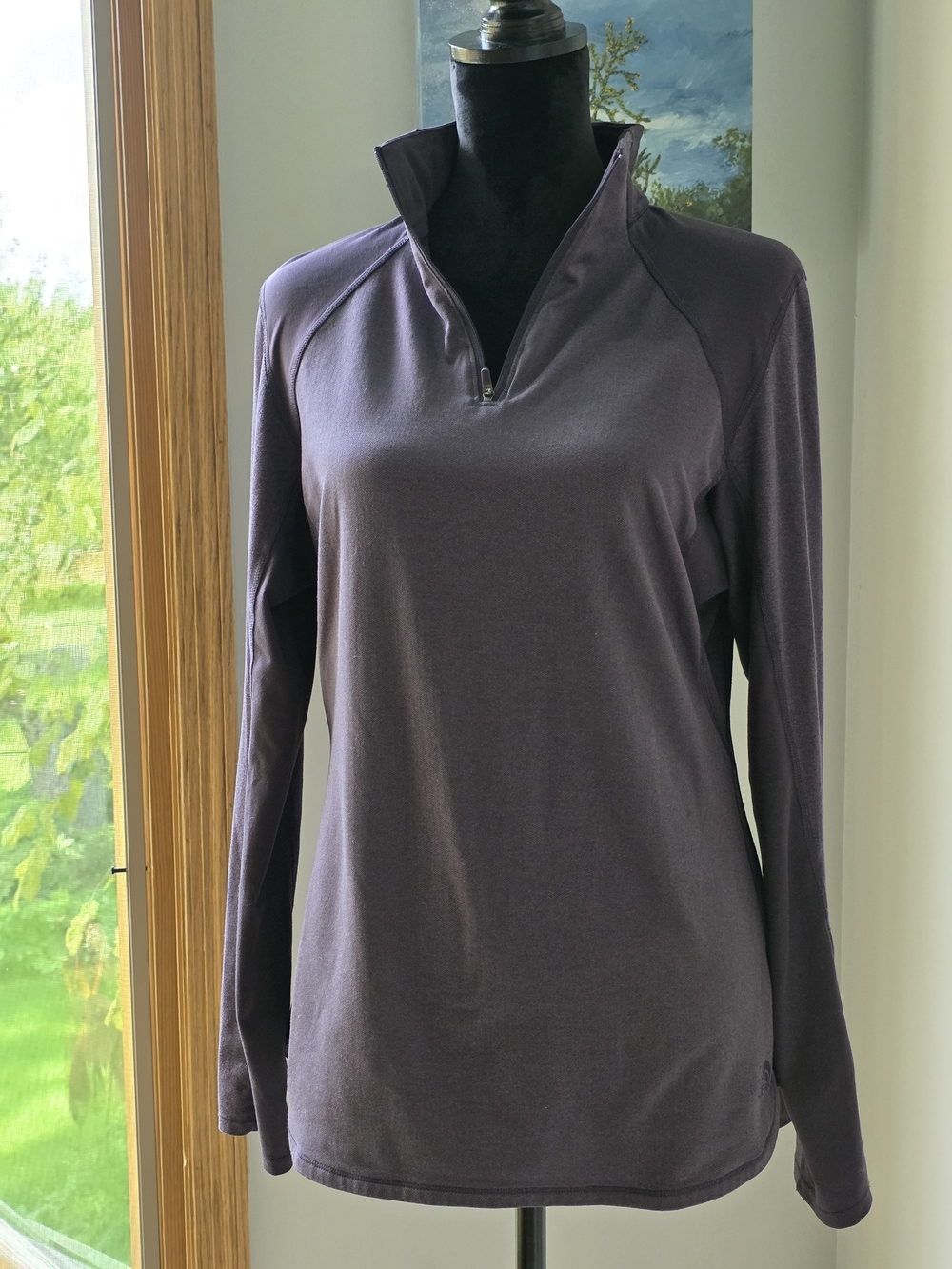 The North Face Women's FlashDry Herringbone Quarter-Zip Pullover: Plum